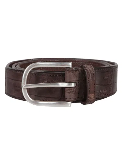 Orciani Classic Belt In Brown