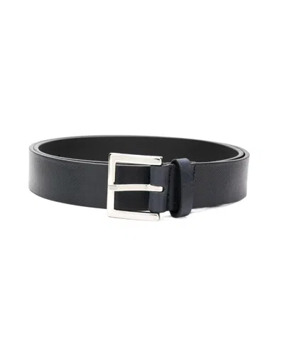 Orciani Classic Buckled Belt In Black