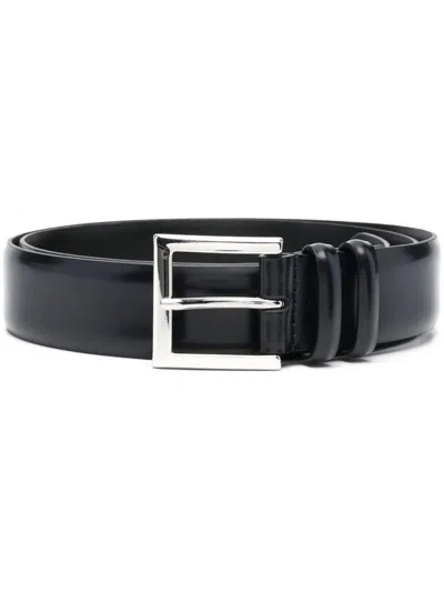 Orciani Classic Leather Belt In Brown