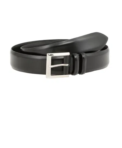 Orciani Classic Leather Belt In Black