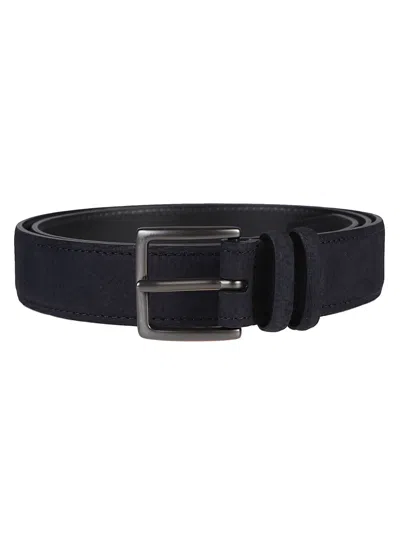 Orciani Classic Nabucco Belt In Not Blu