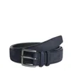 Orciani Classic Nubuck Belt In Blue