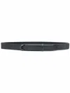 Orciani Concealed Leather Belt In Blau