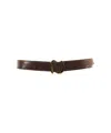 Orciani Crocodile-effect Leather Belt In Brown