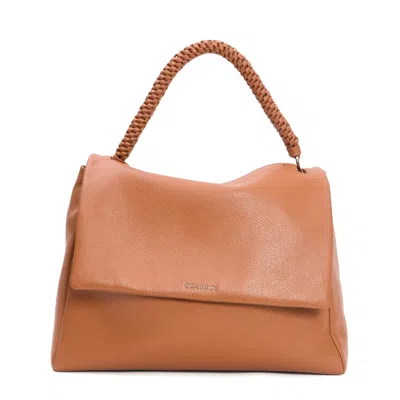 Orciani Cuoio Suede Sveva Xl Shoulder Bag