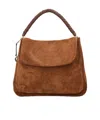 Orciani Diana L Leather Handbag In Cuoio In Brown