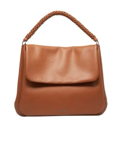 Orciani Diana Sense Scooby Large Shoulder Bag In Brown