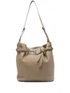 Orciani Dori Bucket Bag In Brown