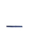 Orciani Double Buckle Ring Thin Belt In Blue