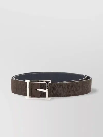 Orciani Double Elast Nubuck Leather Belt In Brown