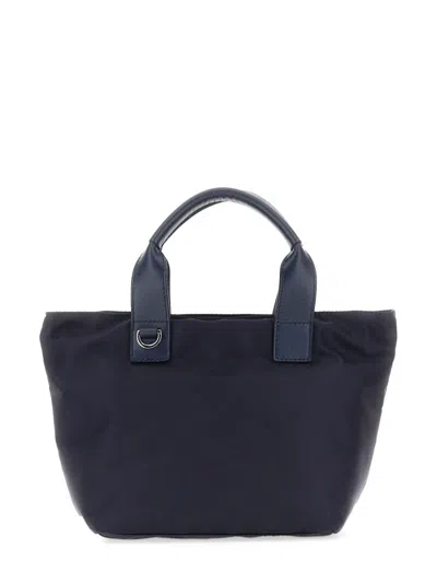 Orciani Double Handle Shoulder Bag In Blue