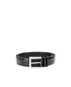 Orciani Double Loop Buckle Belt In Black