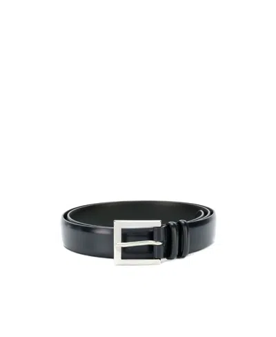 Orciani Double Loop Buckle Belt In Black