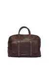 Orciani Double-handle Dark Brown Leather Bag