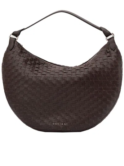 Orciani Dumpling L Nappa Woven In Brown