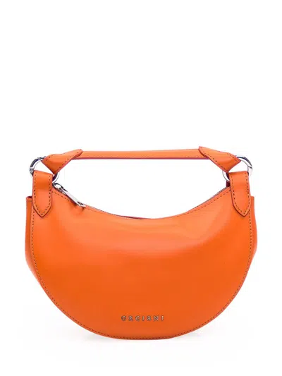 Orciani Dumpling Soft Mini Bag In Orange