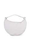 Orciani Dumpling Soft Large Leather Bag In Bianco