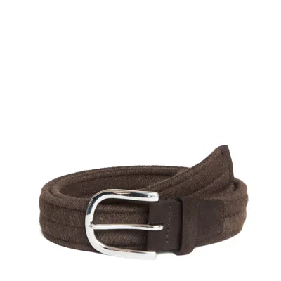 Orciani Elast Wool Belt In Brown