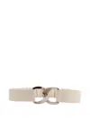 Orciani Elasticated-band Chain-buckle Belt In Nude
