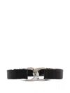 Orciani Elasticated Chain-buckle Belt In Black