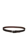 Orciani Embossed Leather Belt In Brown