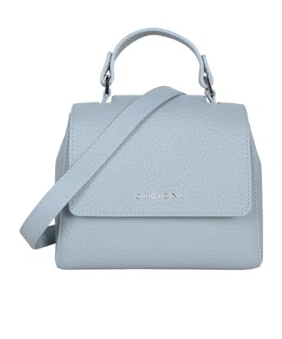 Orciani Flap Shoulder Bag In Blue