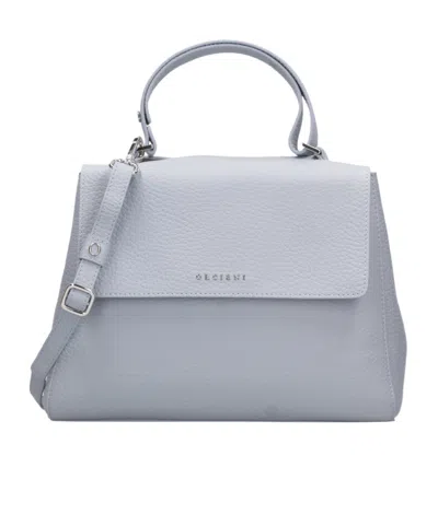 Orciani Flap Shoulder Bag In Gray
