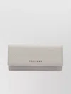 Orciani Flap Textured Finish Zip Purse