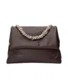 Orciani Flip Shoulder Bag In Black