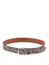Orciani Flower Line Belt In Beige