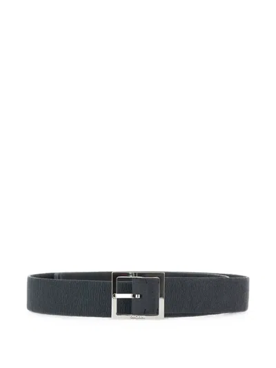 Orciani Frosted-leather Belt In Blue