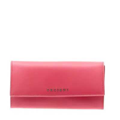 Orciani Fuchsia Fan Wallet In Pink