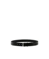 Orciani Geometric Buckle Belt In Black
