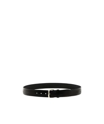 Orciani Geometric Buckle Belt In Black