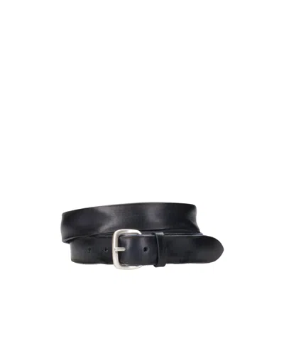 Orciani Geometric Buckle Belt In Black