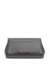 Orciani Gossip Chain-embellished Clutch In Brown