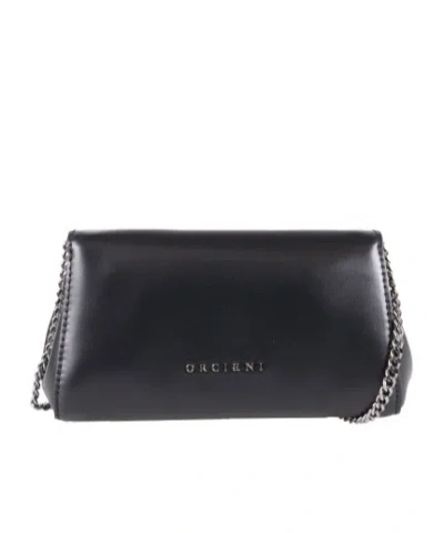 Orciani Gossip Clutch Bag In Black