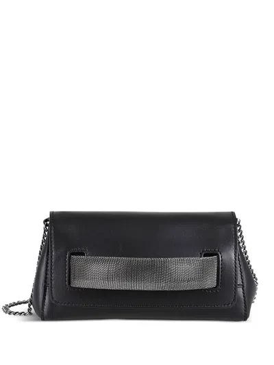 Orciani Gossip Clutch Bag In Black