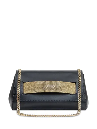 Orciani Gossip Nappa Xs Clutch Bag In Black