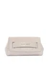 Orciani Gossip Soft Clutch Bag In Neutral