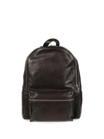 ORCIANI GRAINED LEATHER BACKPACK