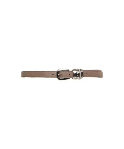 Orciani Grained Leather Belt In Brown