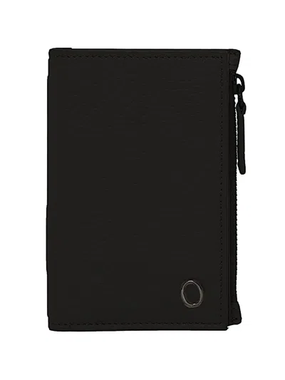 Orciani Grained-leather Wallet In Black
