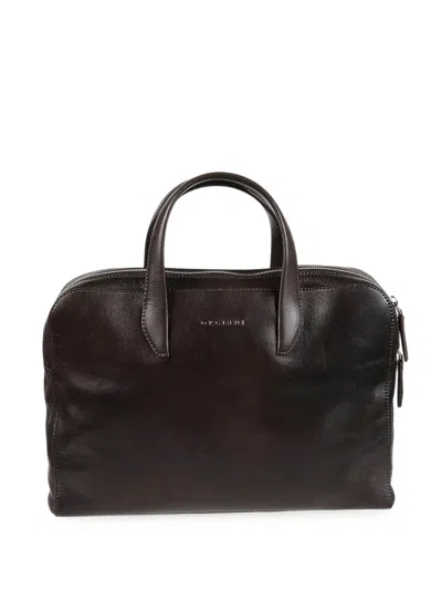 ORCIANI GRAINY LEATHER BRIEFCASE