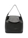 GRAINY LEATHER SHOULDER BAG