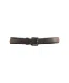 Orciani Hammered Leather Belt In Brown