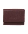 Orciani Hammered Leather Wallet In Black