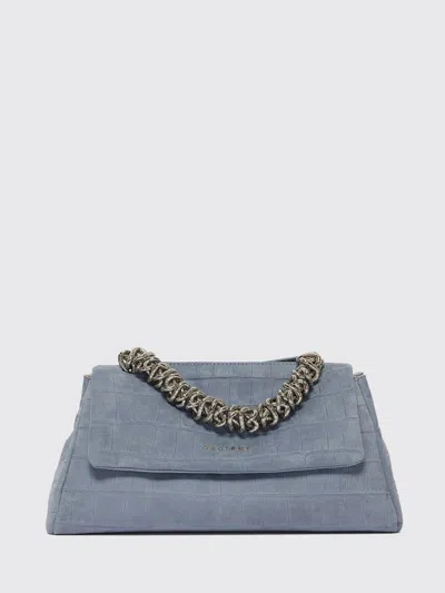 ORCIANI ORCIANI SVEVA LONGUETTE BAG IN CROCODILE PRINT SUEDE,I12064011