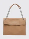 Orciani Structured Midi Handbag With Stylish Chain Strap In White