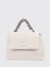 Orciani Crocodile-effect Chain-link Shoulder Bag In Neutral